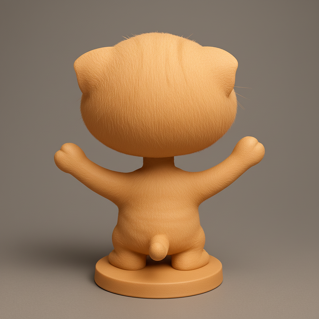 face to 3d model ai-3D portrait printing from photo_3D Print a Hug: Adorable Laughing Cat!