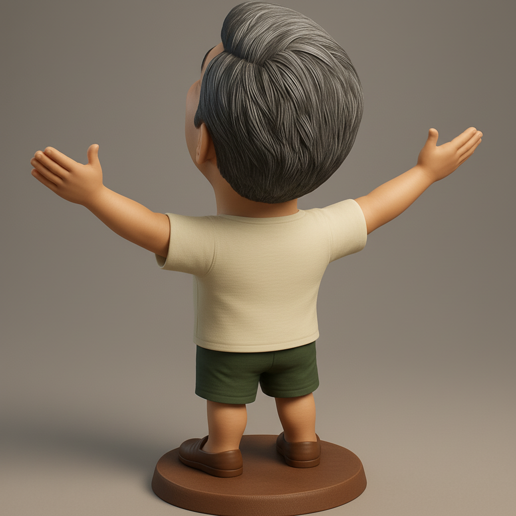 face anatomy 3d model-create 3d face model from photo_Joyful Embrace Figurine - Celebrate Success!