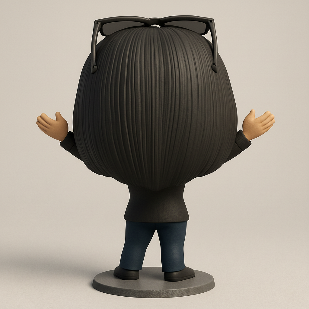 face anatomy 3d model-create 3d face model from photo_Joyful Minimalist Female Figurine: Your Desk Companion