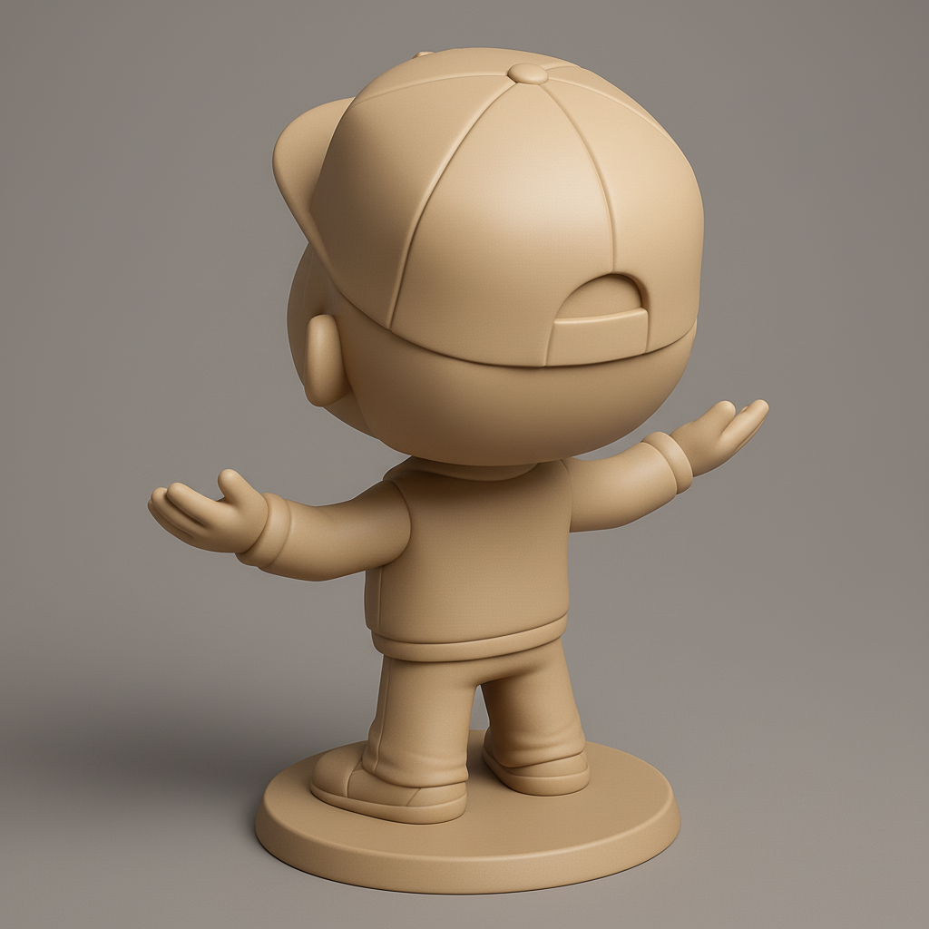 face to 3d model ai-3D portrait printing from photo_M-Cap Charmer: Your Desk's New Friendly Face!