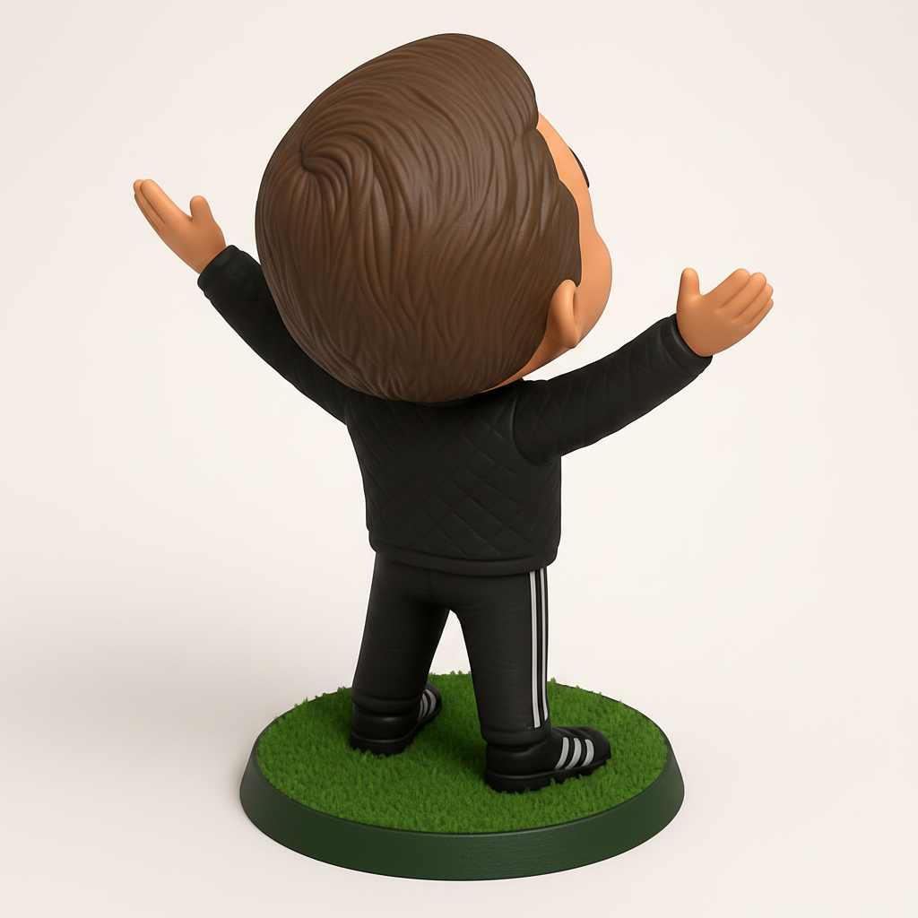 face anatomy 3d model-create 3d face model from photo_Friendly Fan Figure - Customizable Bobblehead Style