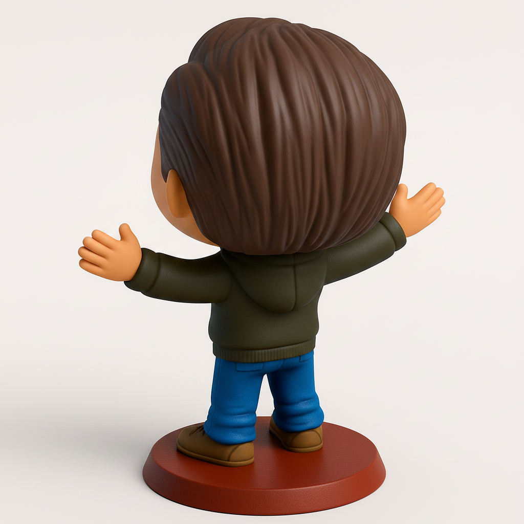 face to 3d model ai-3D portrait printing from photo_Charming Welcoming Pop-Style Figure - Easy Print!