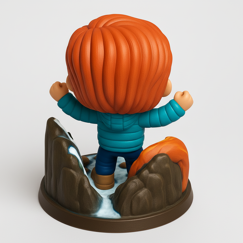 face anatomy 3d model-create 3d face model from photo_Triumphant Trailblazer Figure & Nature Diorama