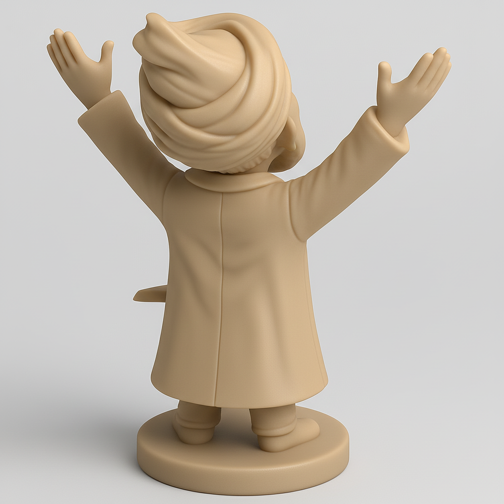 face anatomy 3d model-create 3d face model from photo_Smiling Sage: Print Your Own Happy Wise Man Statue