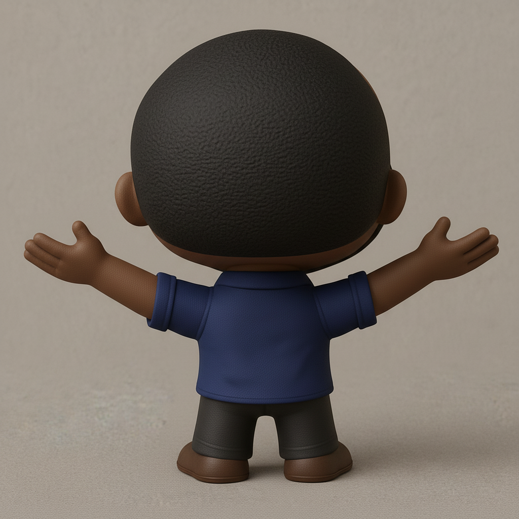 face anatomy 3d model-create 3d face model from photo_Friendly Funko-Style Figure - Spread Joy & Welcome!