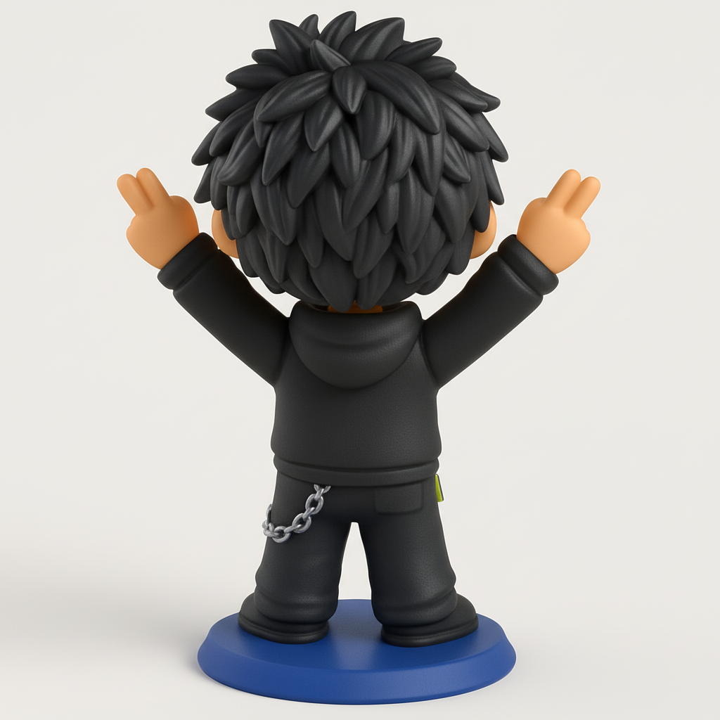 face anatomy 3d model-create 3d face model from photo_LosiFaith Dark Chibi Icon: Print & Unleash Joy!