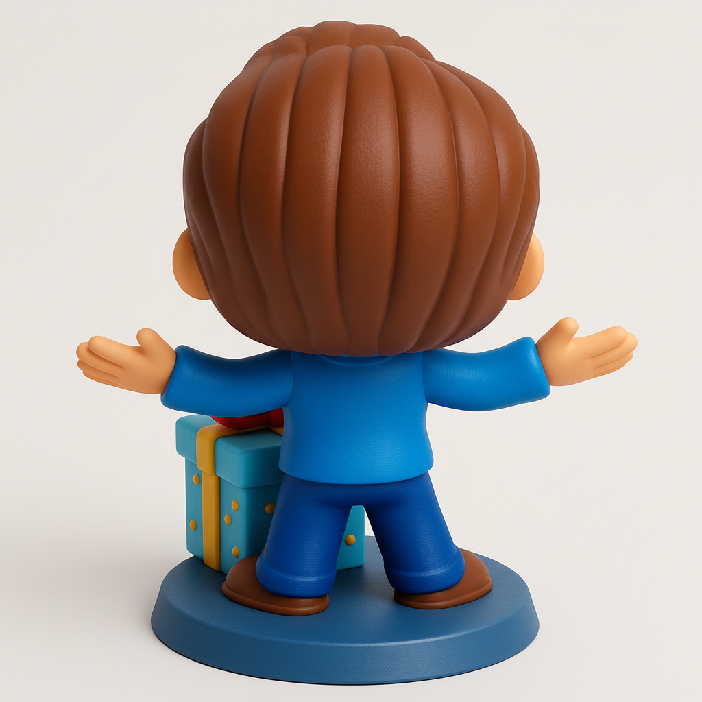 face to 3d model ai-3D portrait printing from photo_Bring joy to any space! This adorable figurine, co