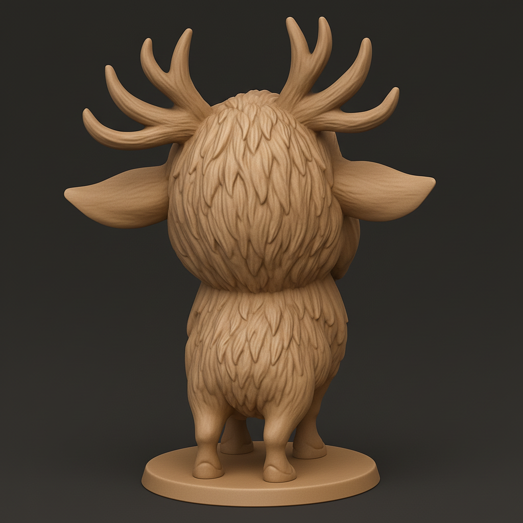 face anatomy 3d model-create 3d face model from photo_Charming Forest Guardian Figurine