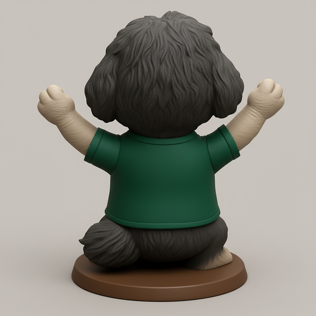 face anatomy 3d model-create 3d face model from photo_Cheering Plenitude Dog: Boost Your Desk with Joy!