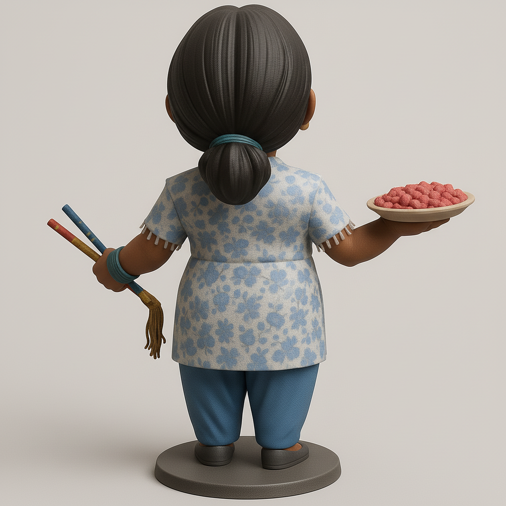 face anatomy 3d model-create 3d face model from photo_Charming Chef Figurine for Food Lovers