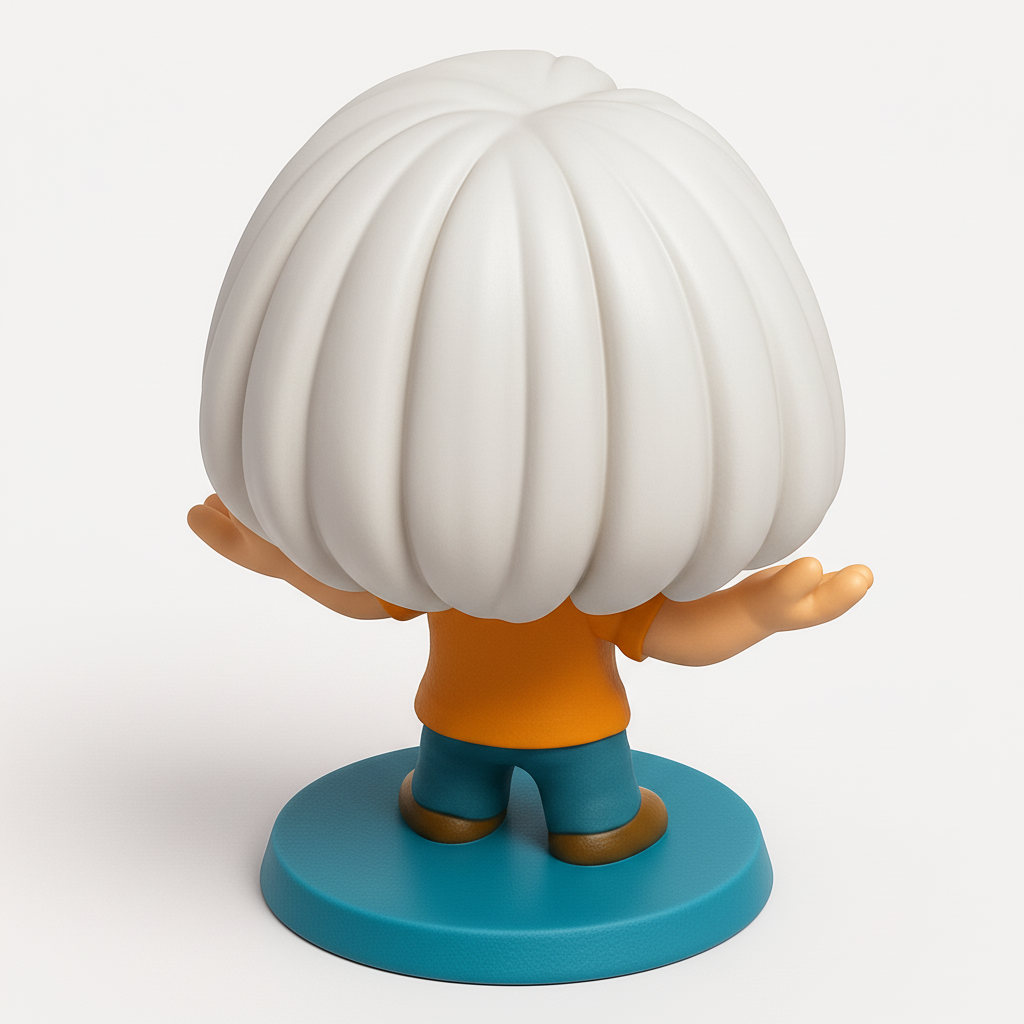 face anatomy 3d model-create 3d face model from photo_Cheerful Chibi Pal: Print Your Own Happiness!