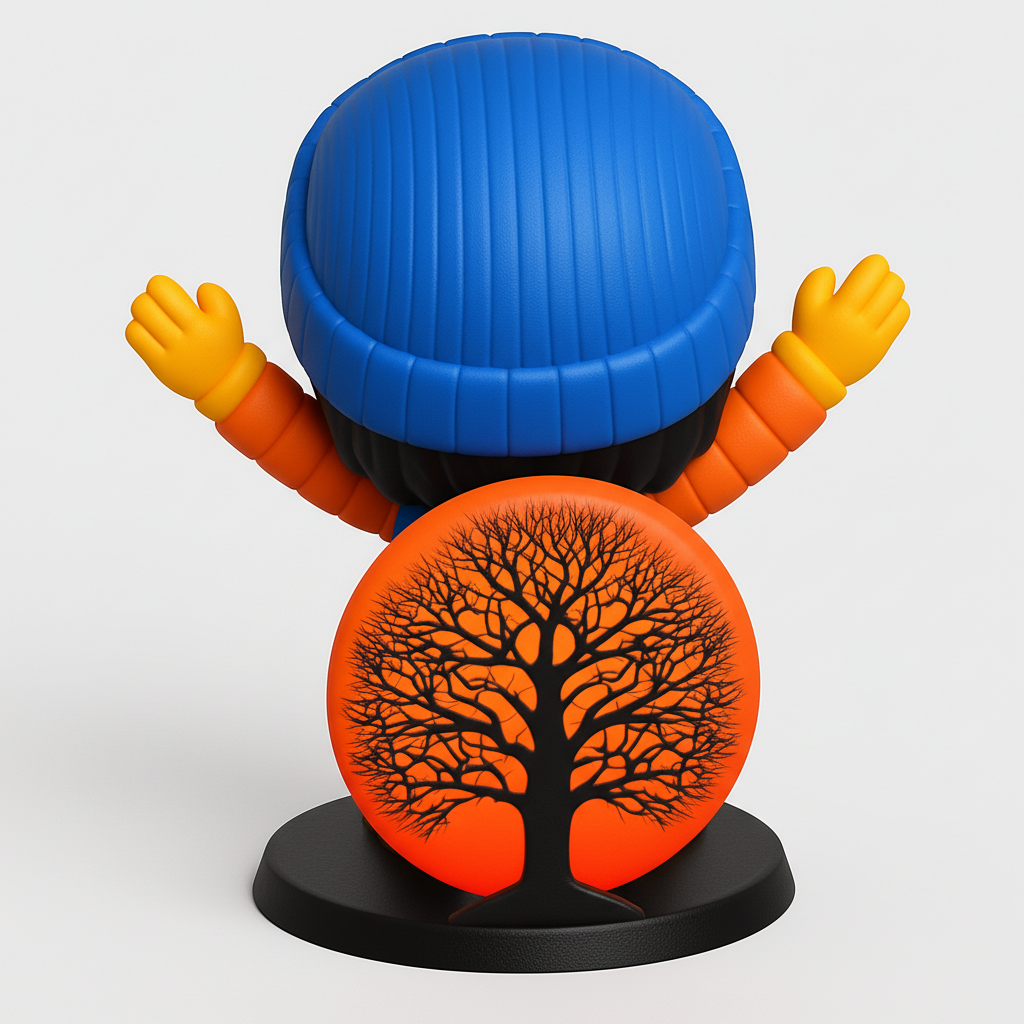 face anatomy 3d model-create 3d face model from photo_Joyful Hiker Figurine - Adventure Ready Decor