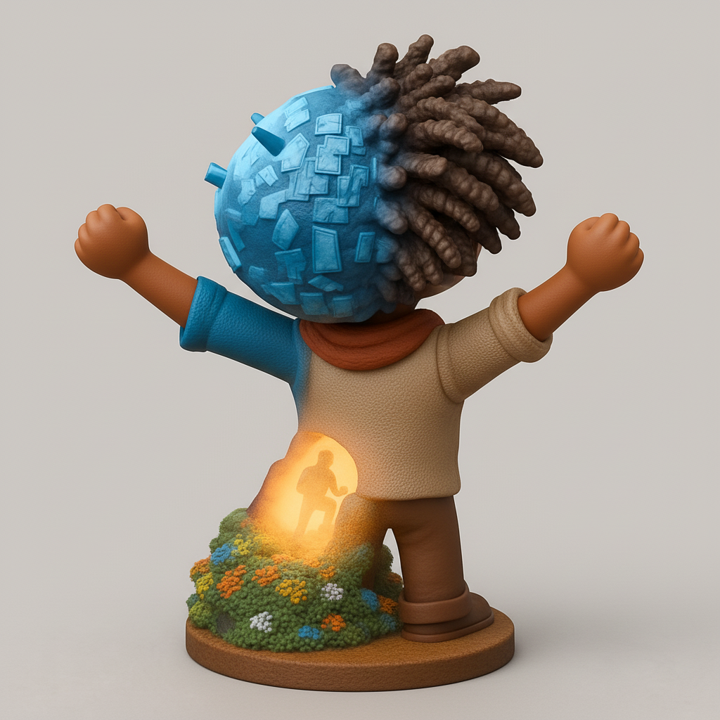 face anatomy 3d model-create 3d face model from photo_Inner Journey Figurine: Spark Your Creative Spirit