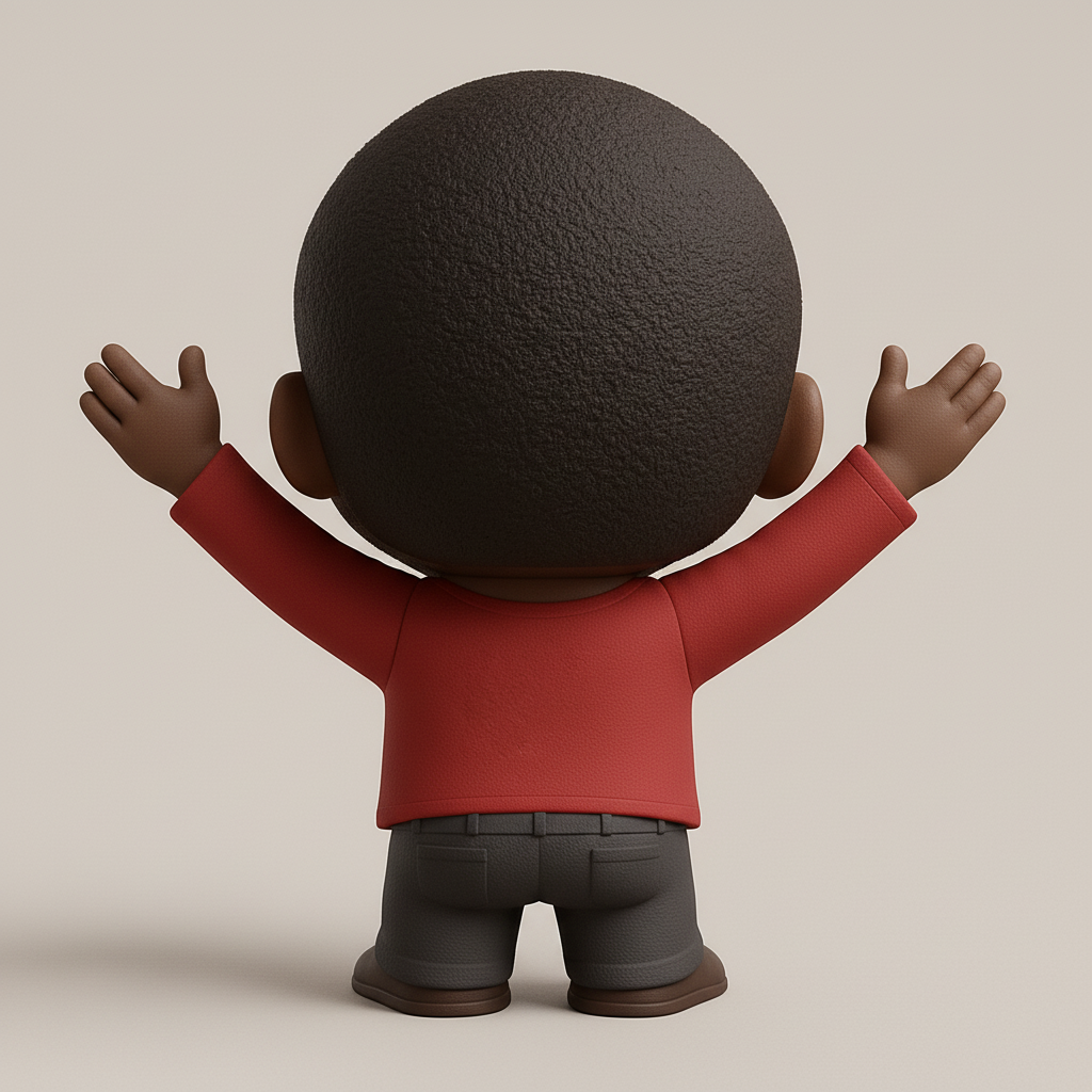 face anatomy 3d model-create 3d face model from photo_Cheerful Welcome Buddy Figurine