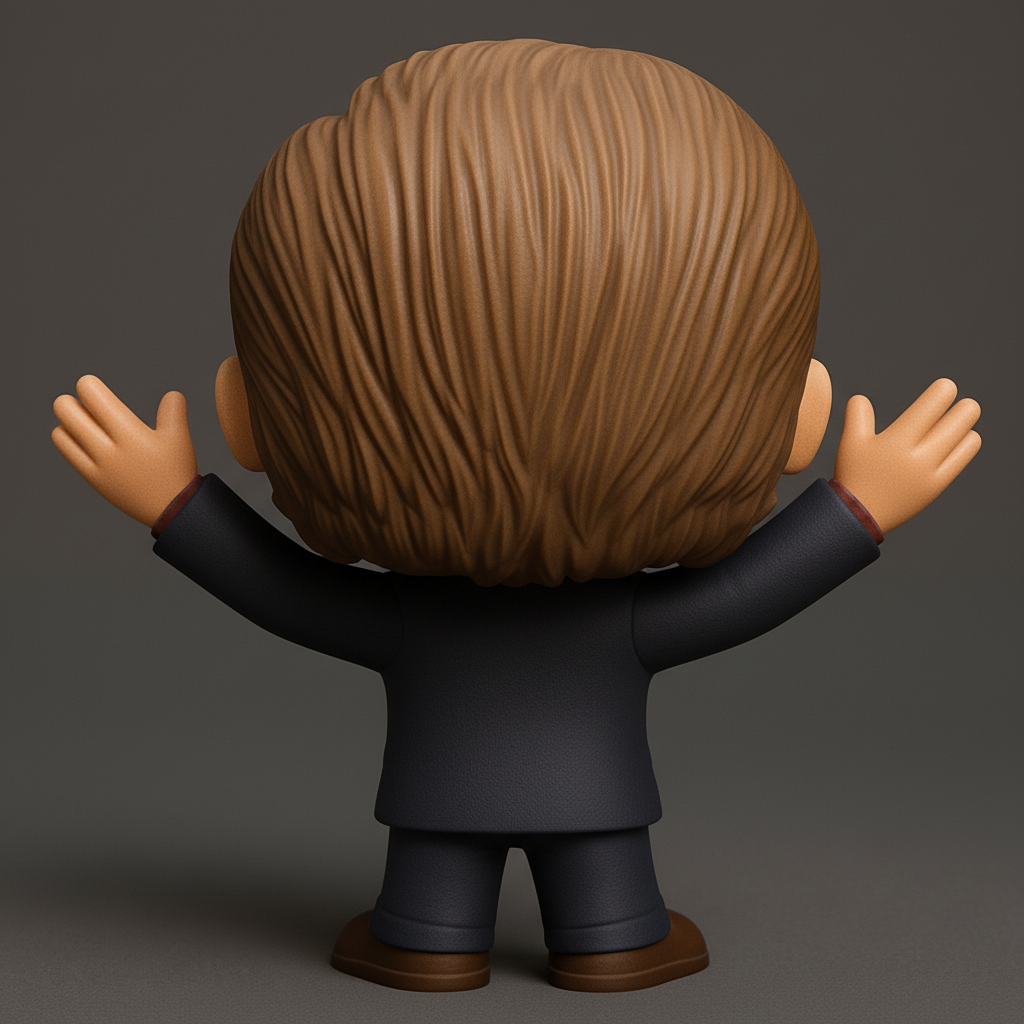 face anatomy 3d model-create 3d face model from photo_Charismatic Movie Star Figurine - Funko Style Print