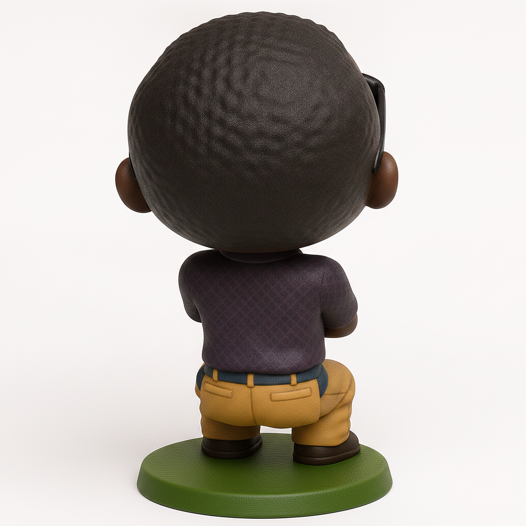 face to 3d model ai-3D portrait printing from photo_Cool & Cheerful Bobblehead: Your Desk's New Best Friend!