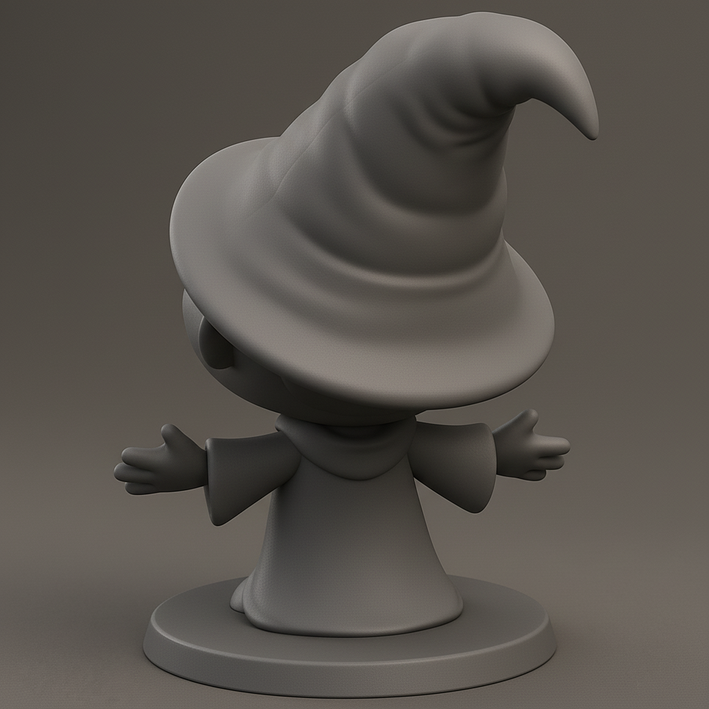 face anatomy 3d model-create 3d face model from photo_Joyful Little Wizard - A Hug in 3D Print Form