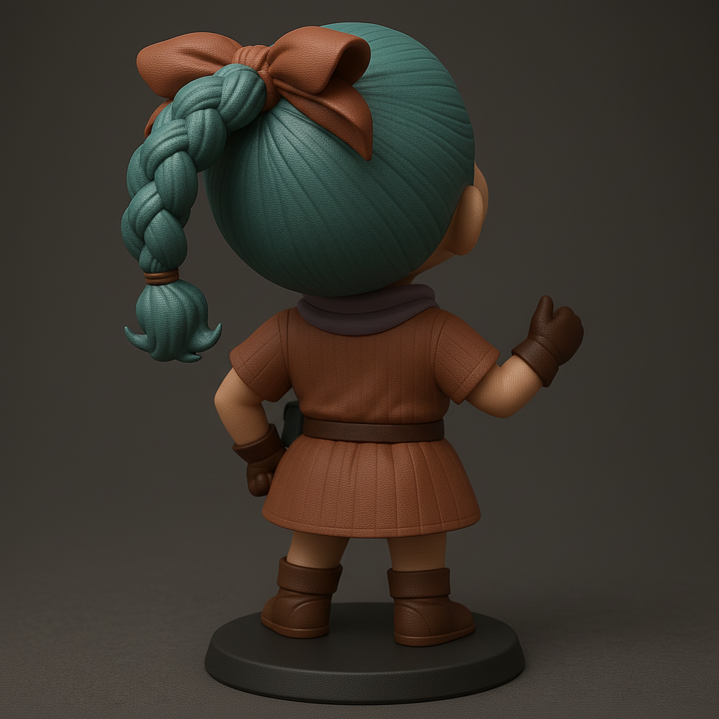 face anatomy 3d model-create 3d face model from photo_Charming Bulma Figure for 3D Printing