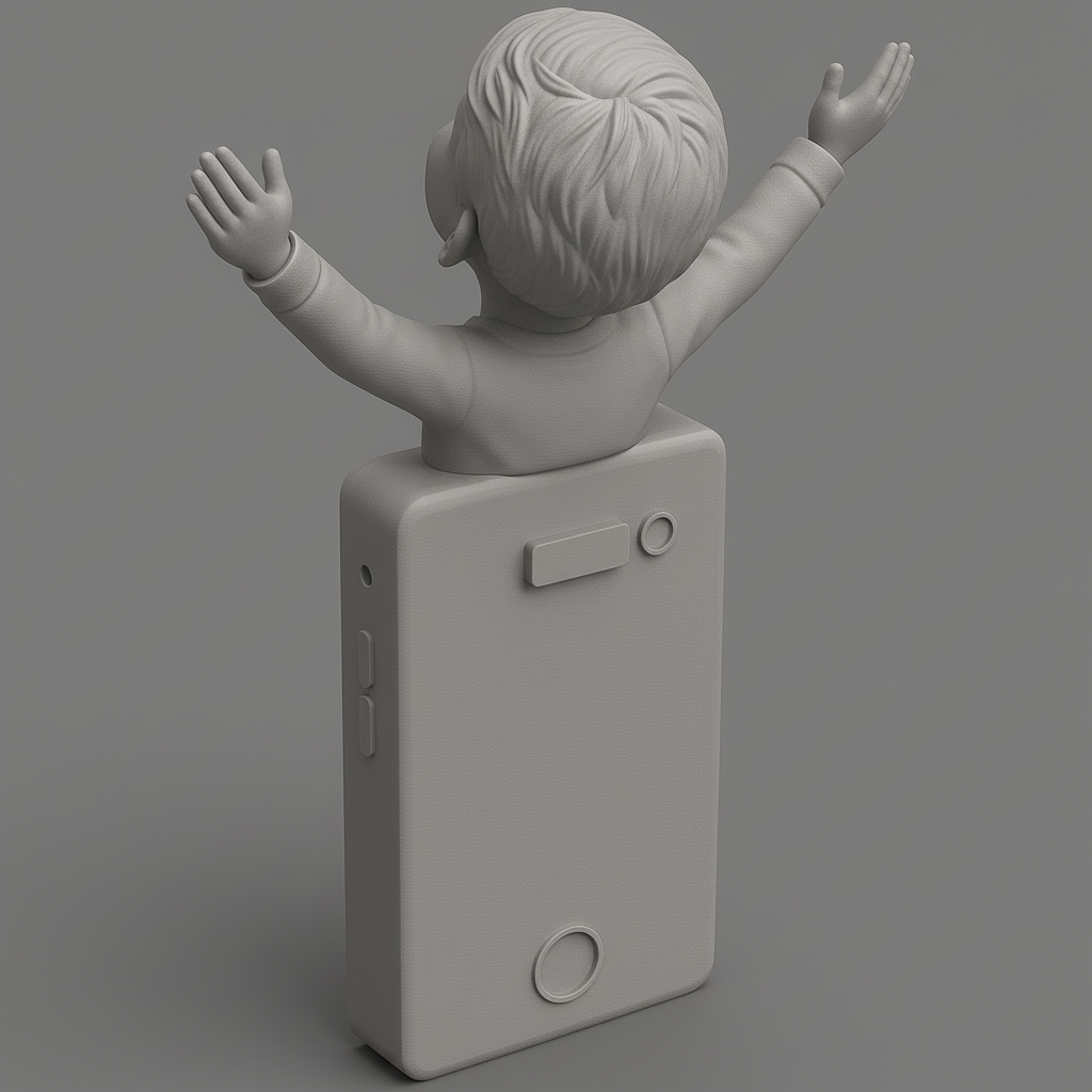 silhouette 3d printer maker-3d portrait printing_Uplifting Crypto Game Rewards Display Stand