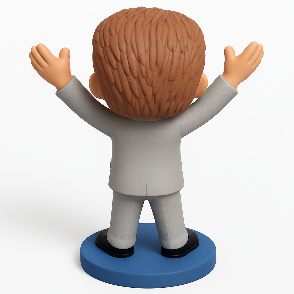 face anatomy 3d model-create 3d face model from photo_Celebrate Success! Funko-Style Business Pro Figurine