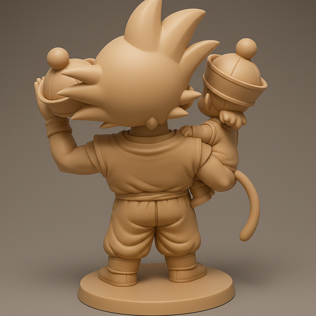 silhouette 3d printer maker-3d portrait printing_Heroic Duo: Adventure Awaits!