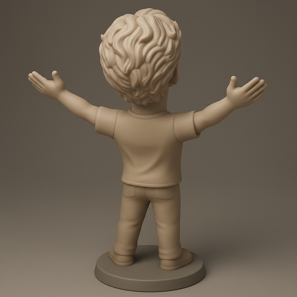 silhouette 3d printer maker-3d portrait printing_Joyful Celebration Figurine