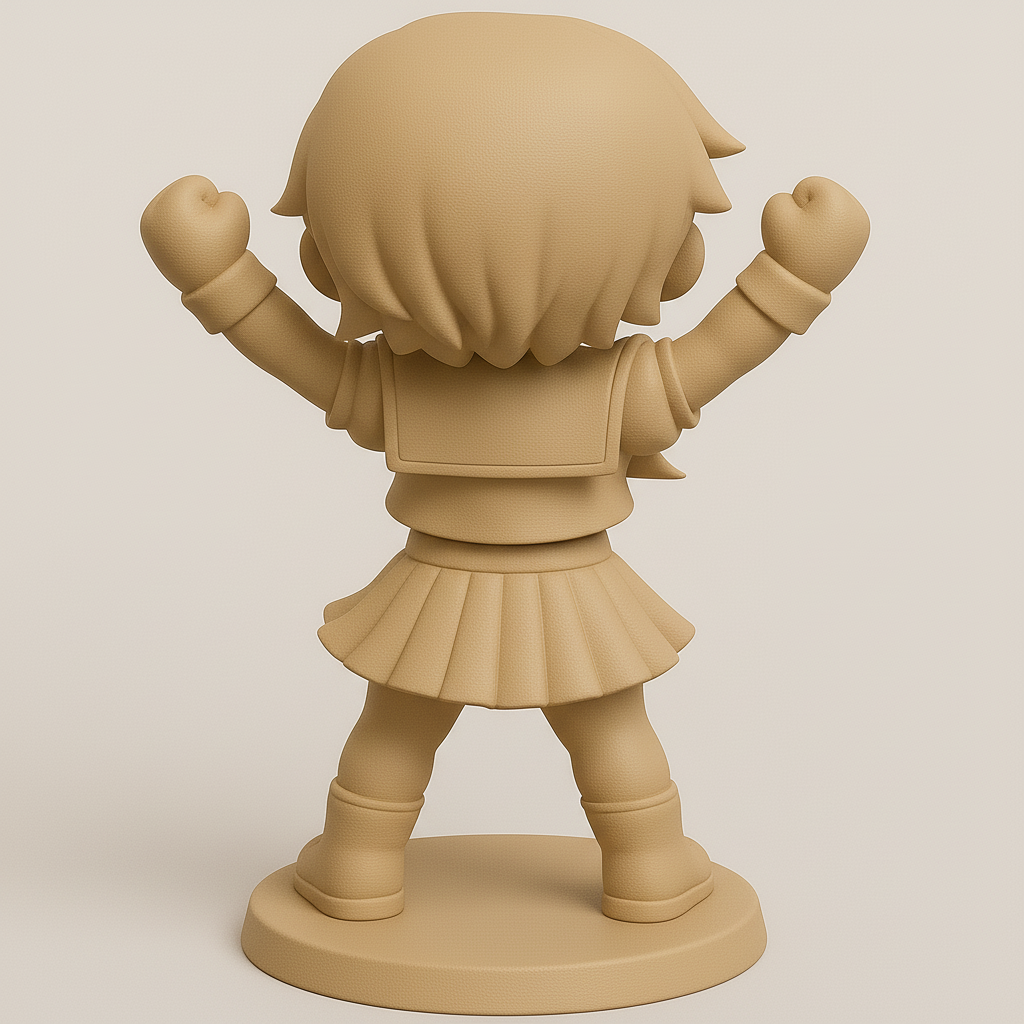 face anatomy 3d model-create 3d face model from photo_Joyful Cheerleader 3D Model