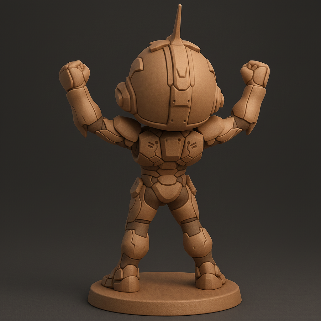 face anatomy 3d model-create 3d face model from photo_Heroic Pose 3D Character Model