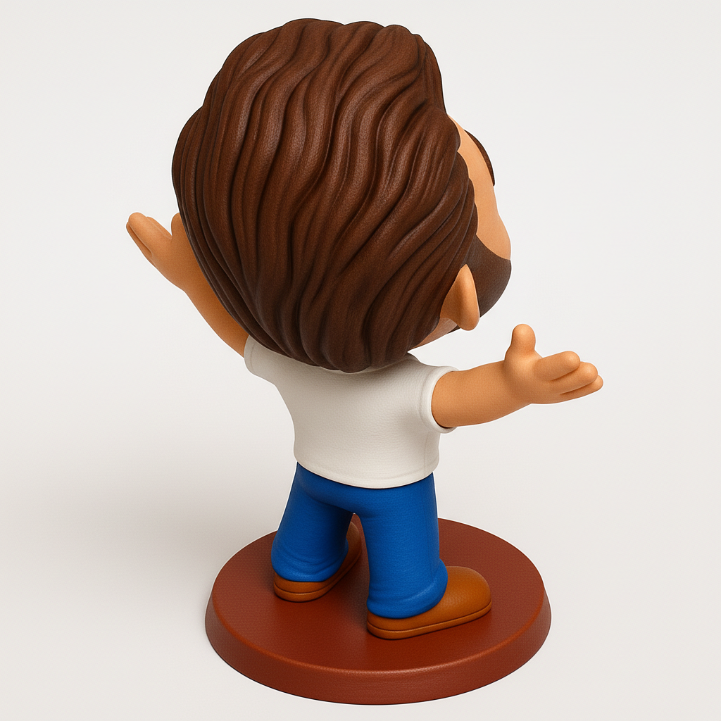 face anatomy 3d model-create 3d face model from photo_Warm Welcome Figure: Print Your Own Friendly Desk Pal