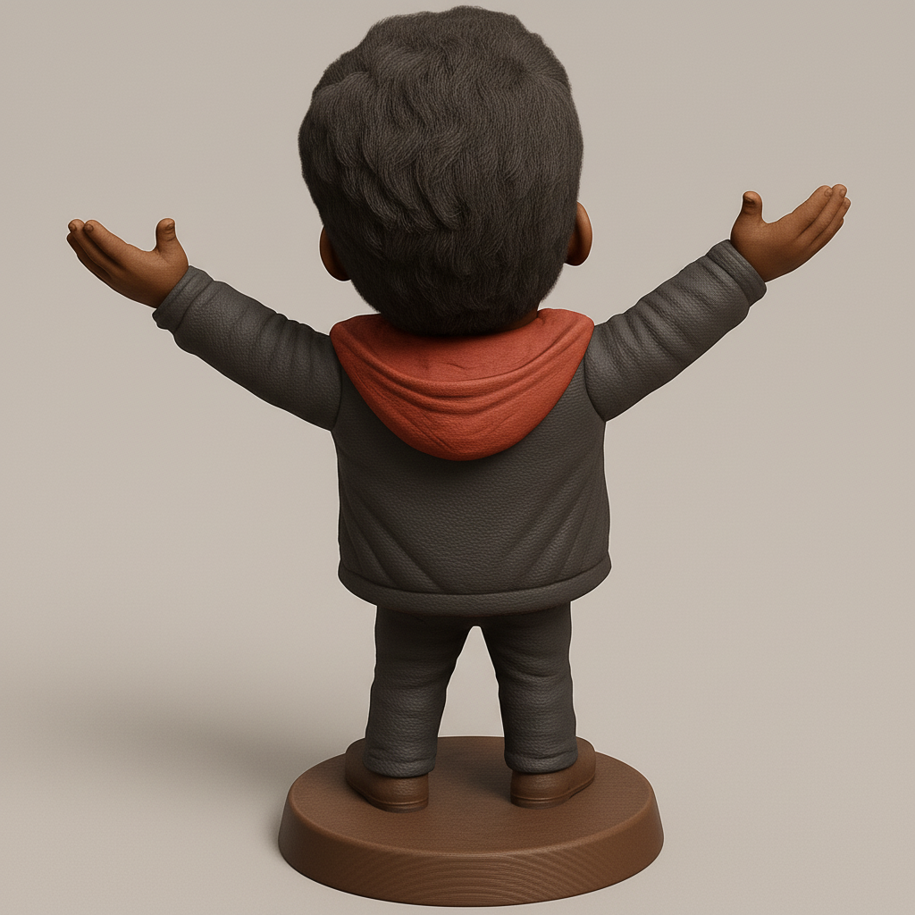 face to 3d model ai-3D portrait printing from photo_Joyful Embrace Figure: Celebrate Every Moment!