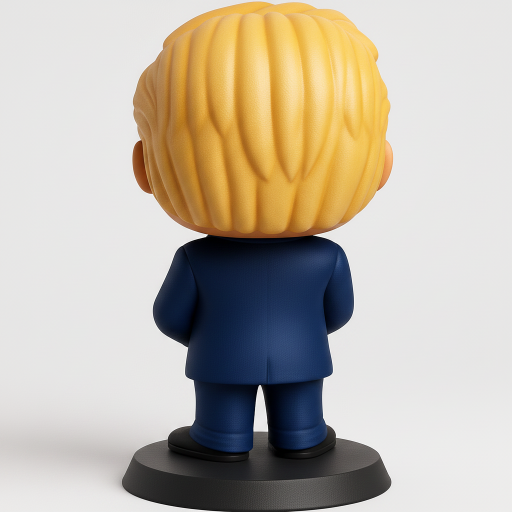face to 3d model ai-3D portrait printing from photo_Iconic Leader Funko-Style Collectible Model