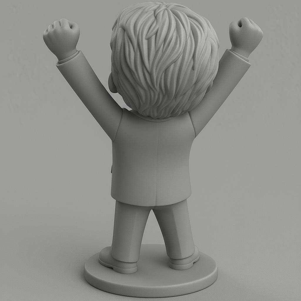 face anatomy 3d model-create 3d face model from photo_Joyful Business Kid Figure