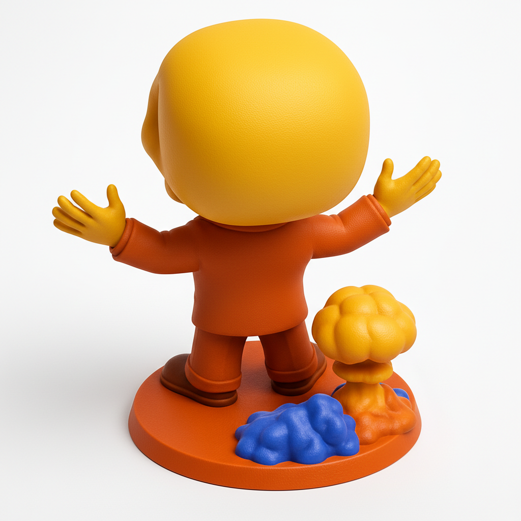 face anatomy 3d model-create 3d face model from photo_Atomic Boss Skull: Fun & Explosive Desk Companion