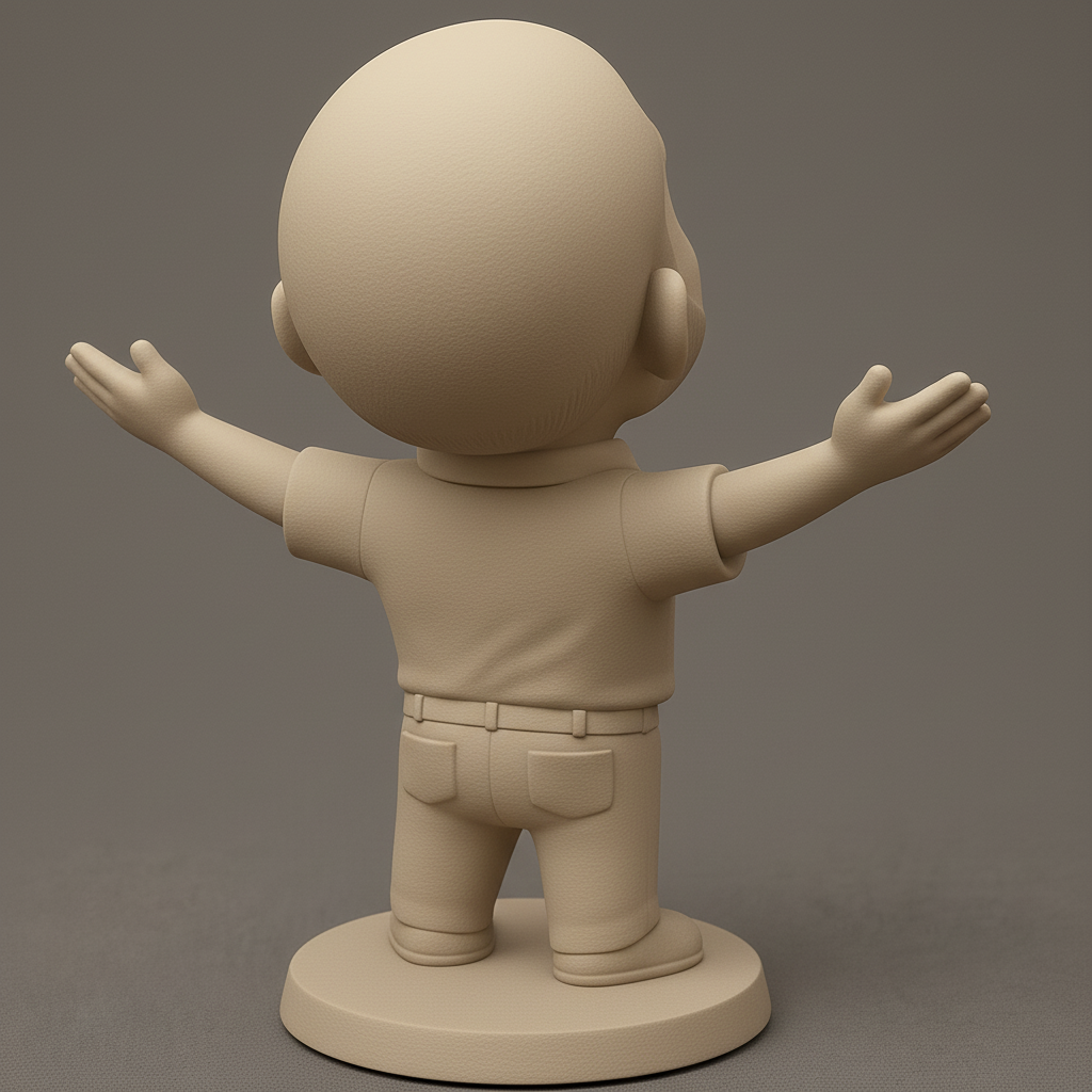 face to 3d model ai-3D portrait printing from photo_Optimistic Office Pal: Your Daily Dose of Joy