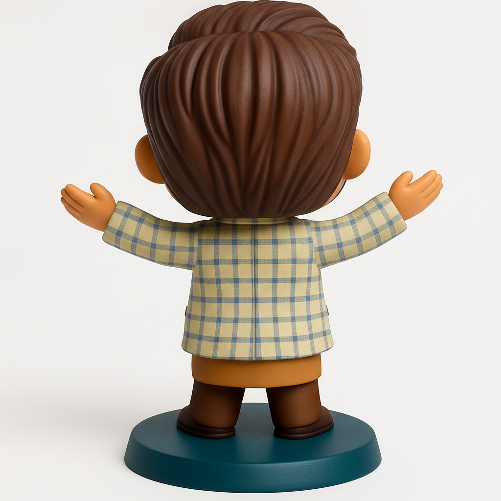 face to 3d model ai-3D portrait printing from photo_Warm Welcome Funko-Style Collectible 3D Print