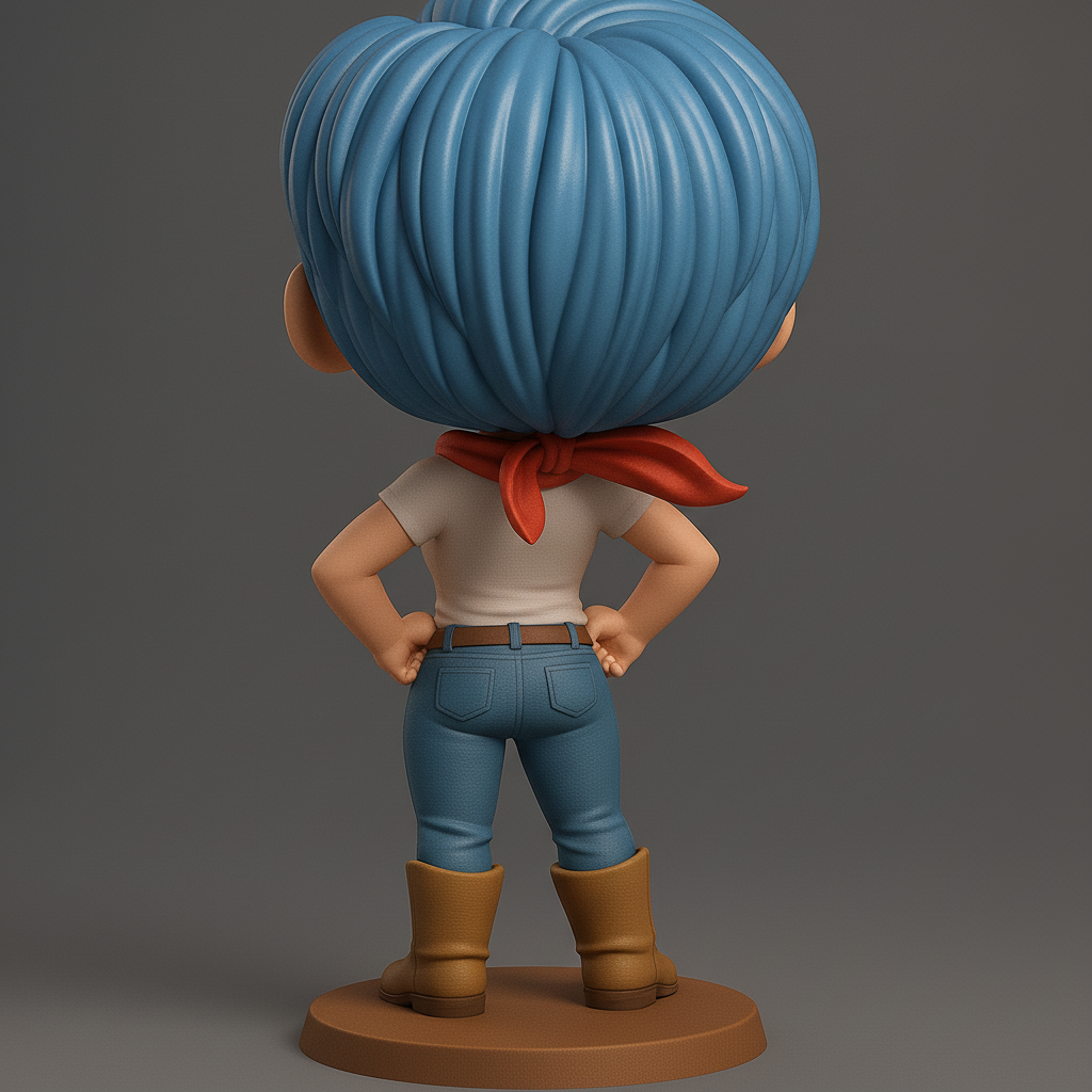 silhouette 3d printer maker-3d portrait printing_Charming Adventurer Figurine