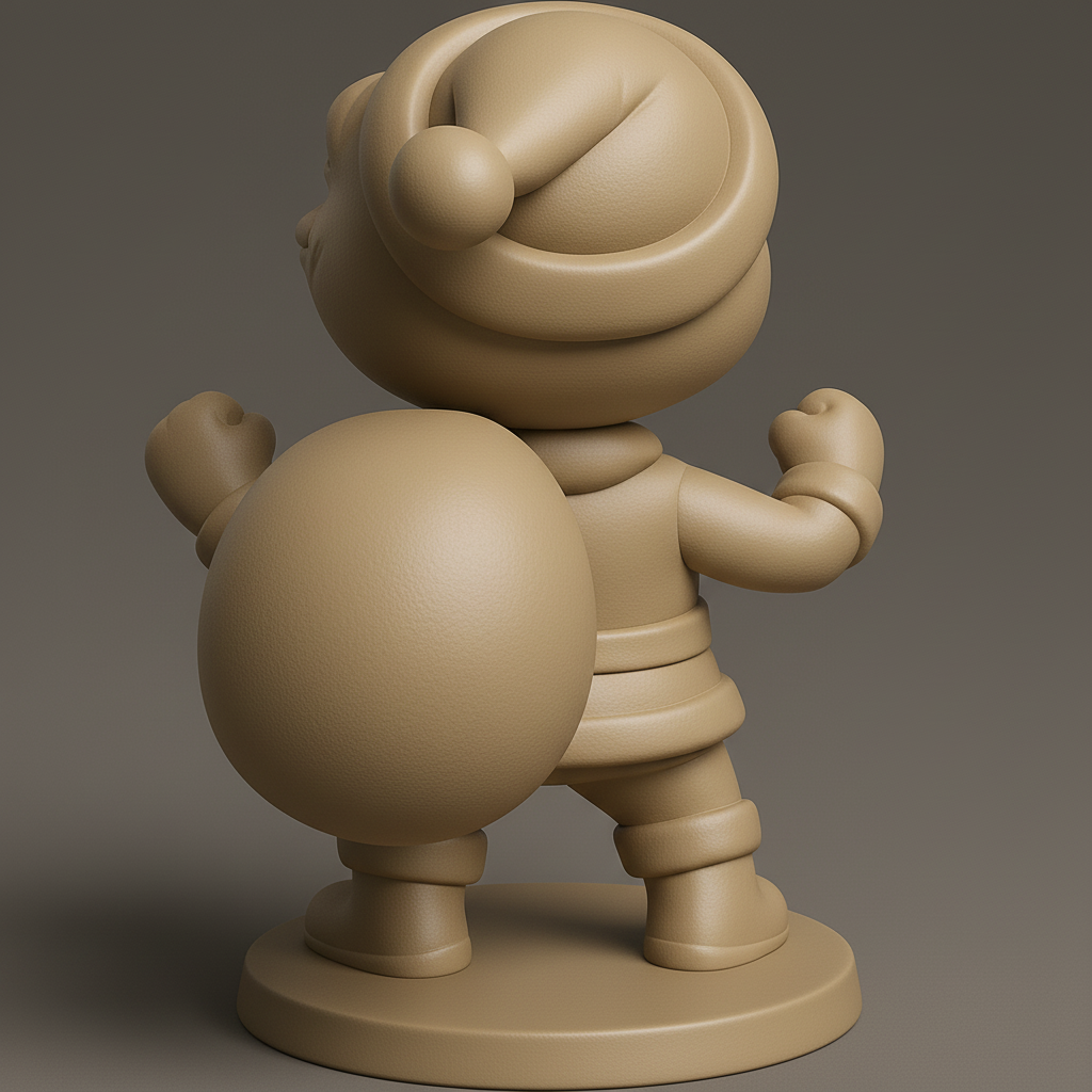 face to 3d model ai-3D portrait printing from photo_Jolly Pepe Santa: Your Festive Desk Companion!