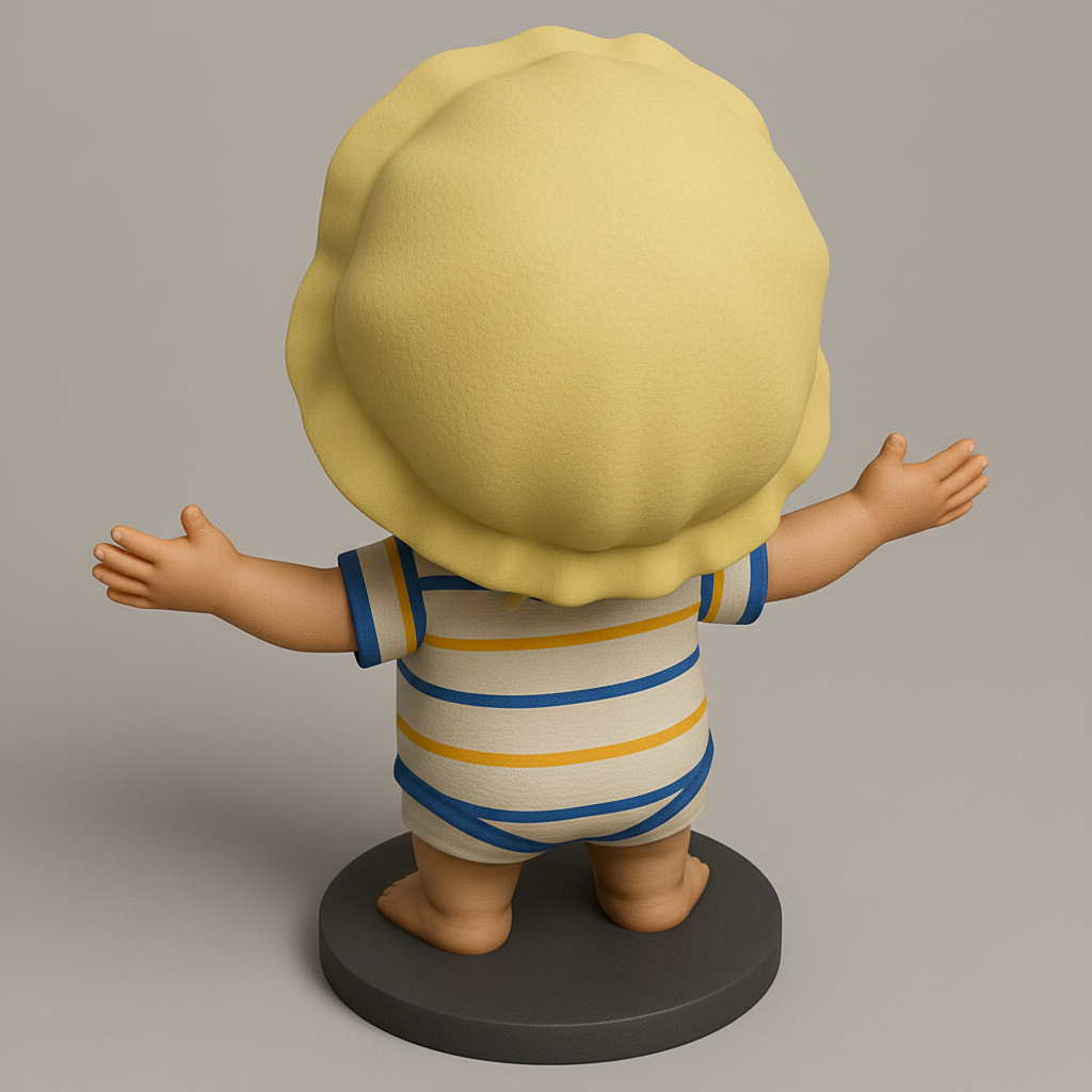 face anatomy 3d model-create 3d face model from photo_Smiling Baby Joy Figurine: Adorable Decor & Gift