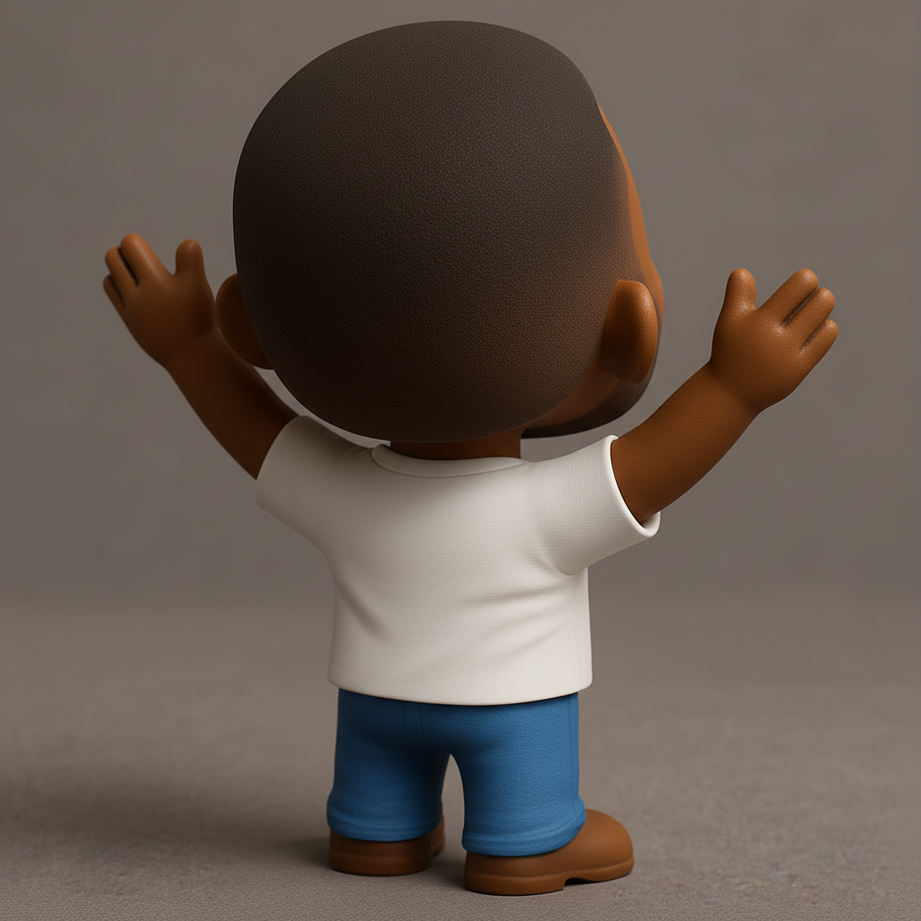 face to 3d model ai-3D portrait printing from photo_Smiling Bochet Mascot 3D Print - Spread Joy & Brand!