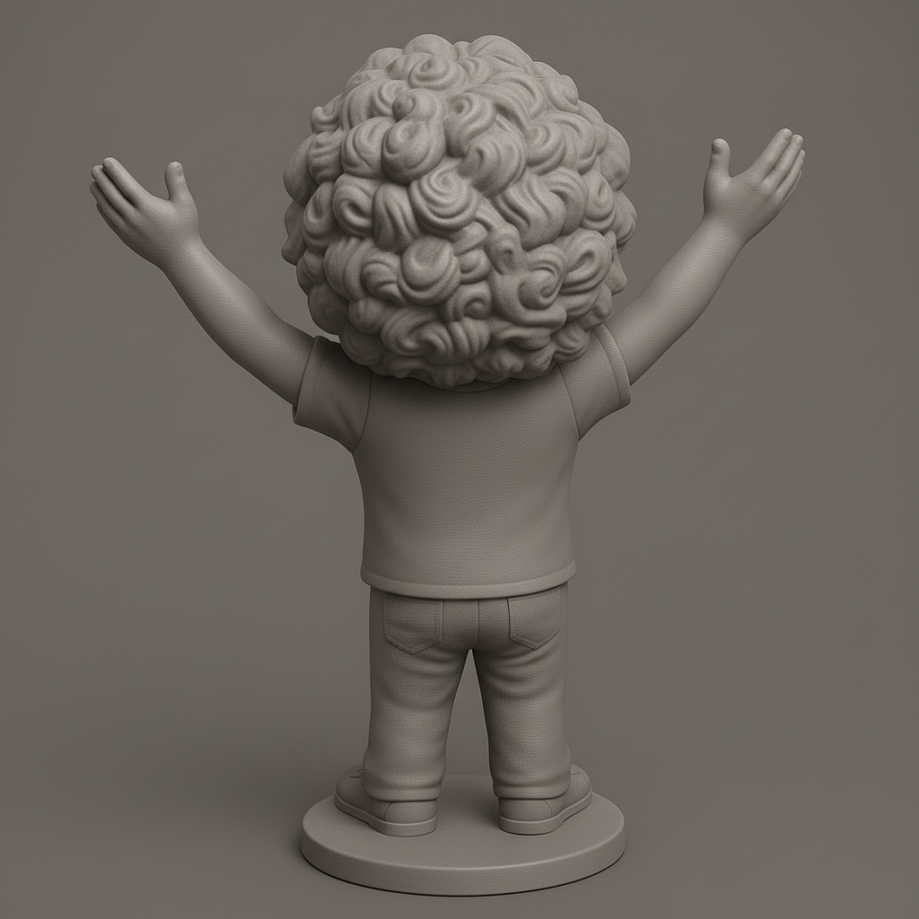 face anatomy 3d model-create 3d face model from photo_Joyful Character Figure for 3D Printing