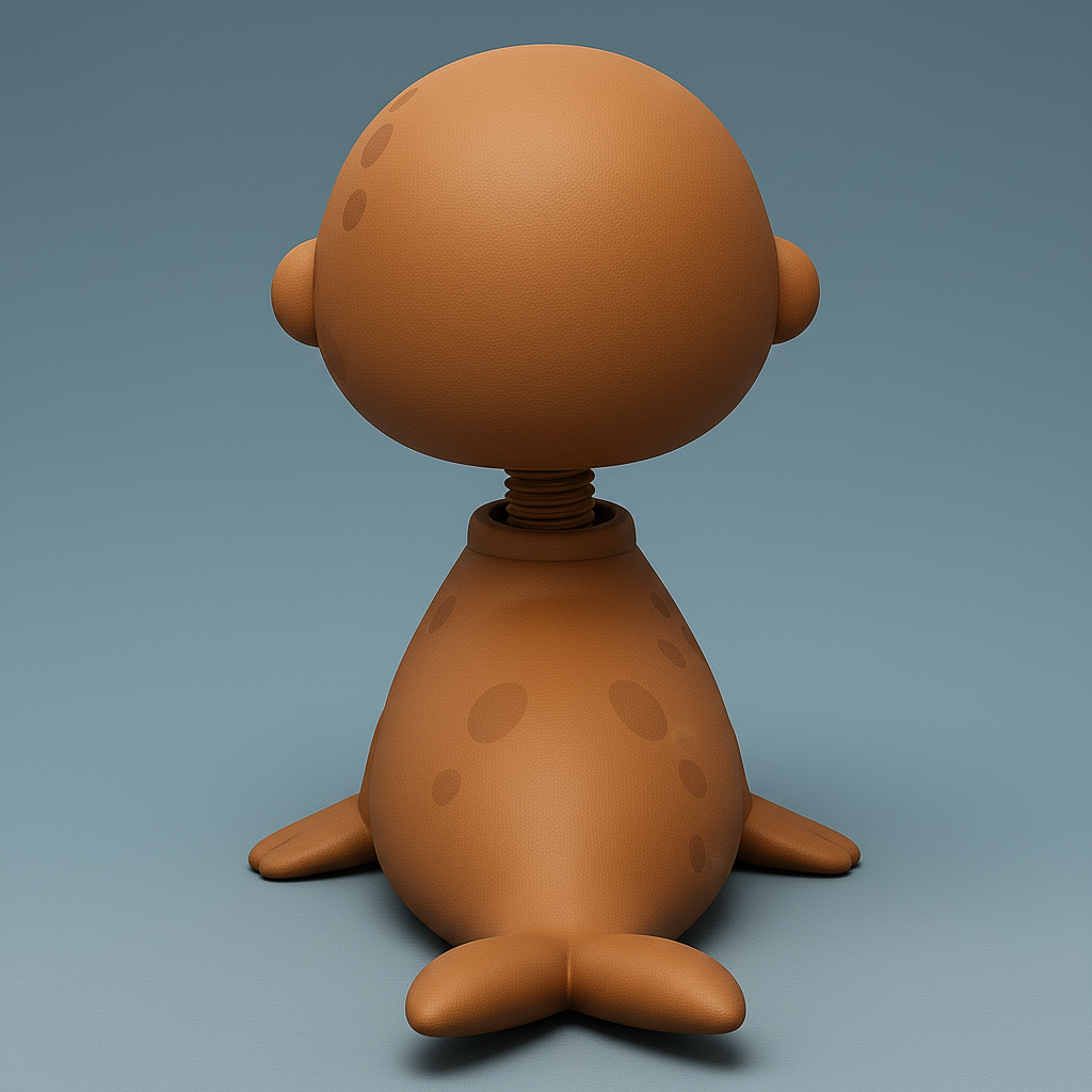 face anatomy 3d model-create 3d face model from photo_Cute Adjustable Walrus Figurine