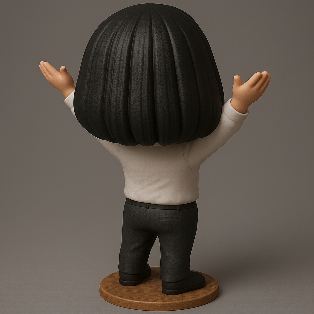 face anatomy 3d model-create 3d face model from photo_Joyful Figurine with Outstretched Arms