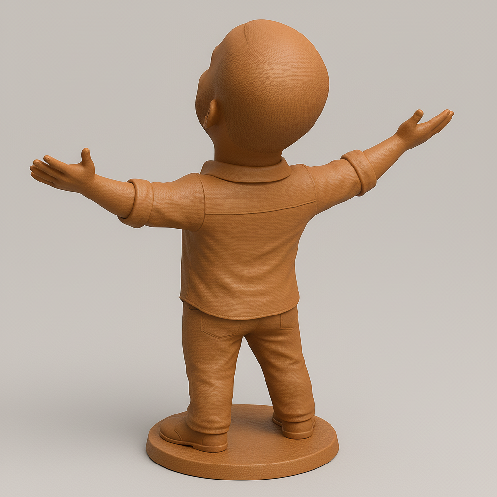 face anatomy 3d model-create 3d face model from photo_Joyful Figurine Model for 3D Printing