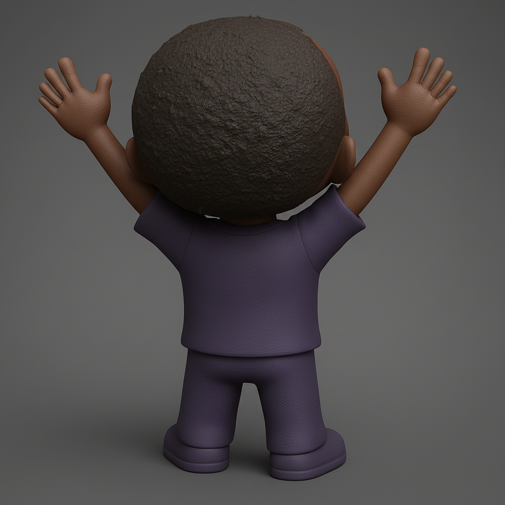 face anatomy 3d model-create 3d face model from photo_Joyful England Chibi Fan Figurine - Celebrate the Game!