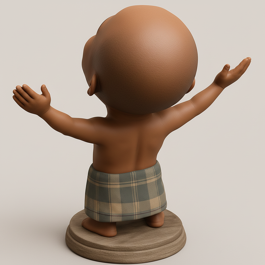 face to 3d model ai-3D portrait printing from photo_Radiant Joy Statue: Celebrate Happiness & Freedom