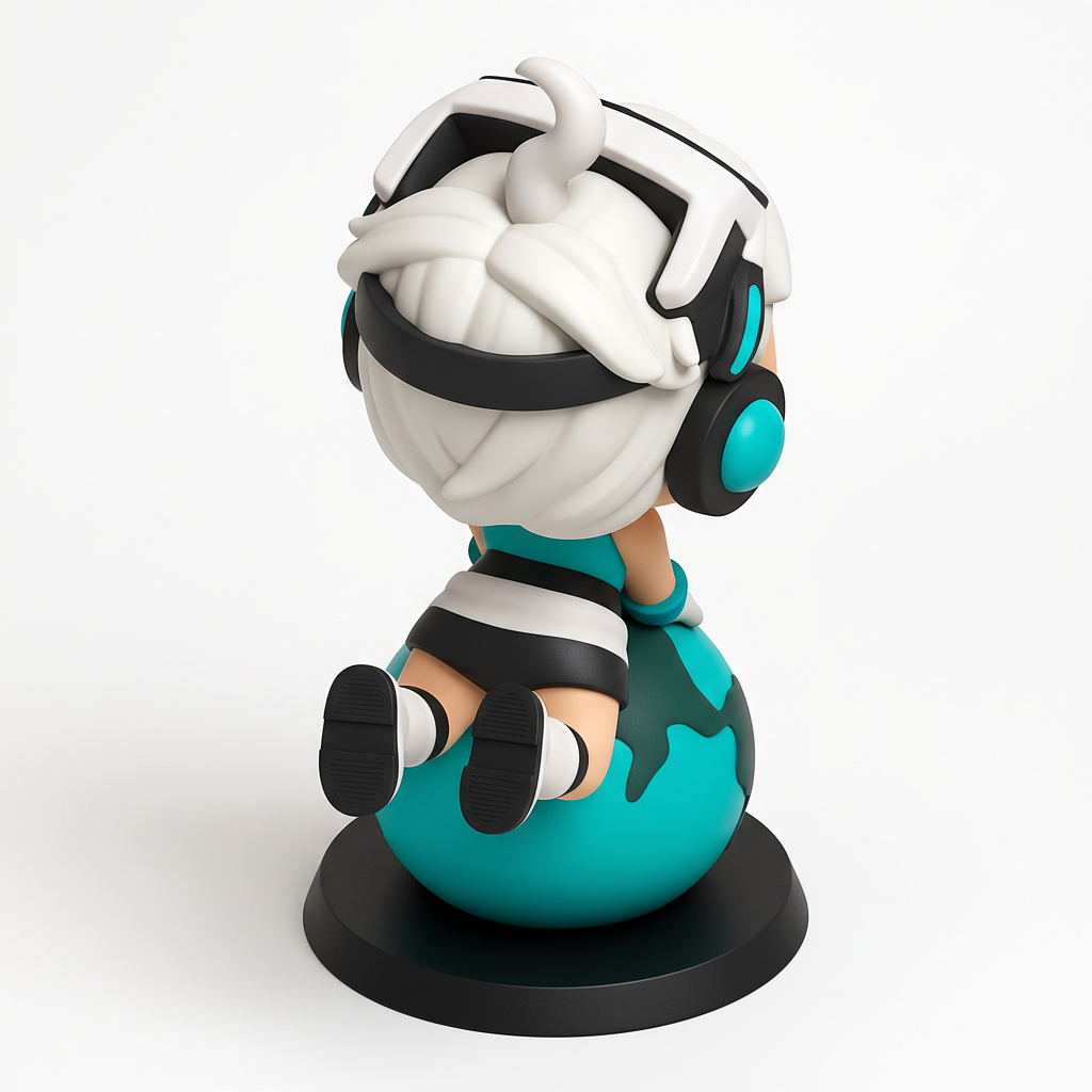 face anatomy 3d model-create 3d face model from photo_Global VR Explorer Figurine - Cute Desk Decor