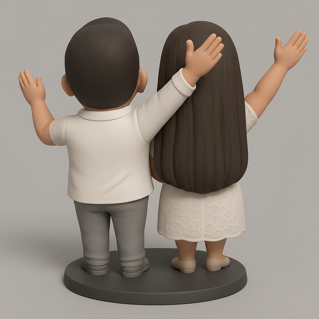 face anatomy 3d model-create 3d face model from photo_Charming Couple Figurines for Celebrations