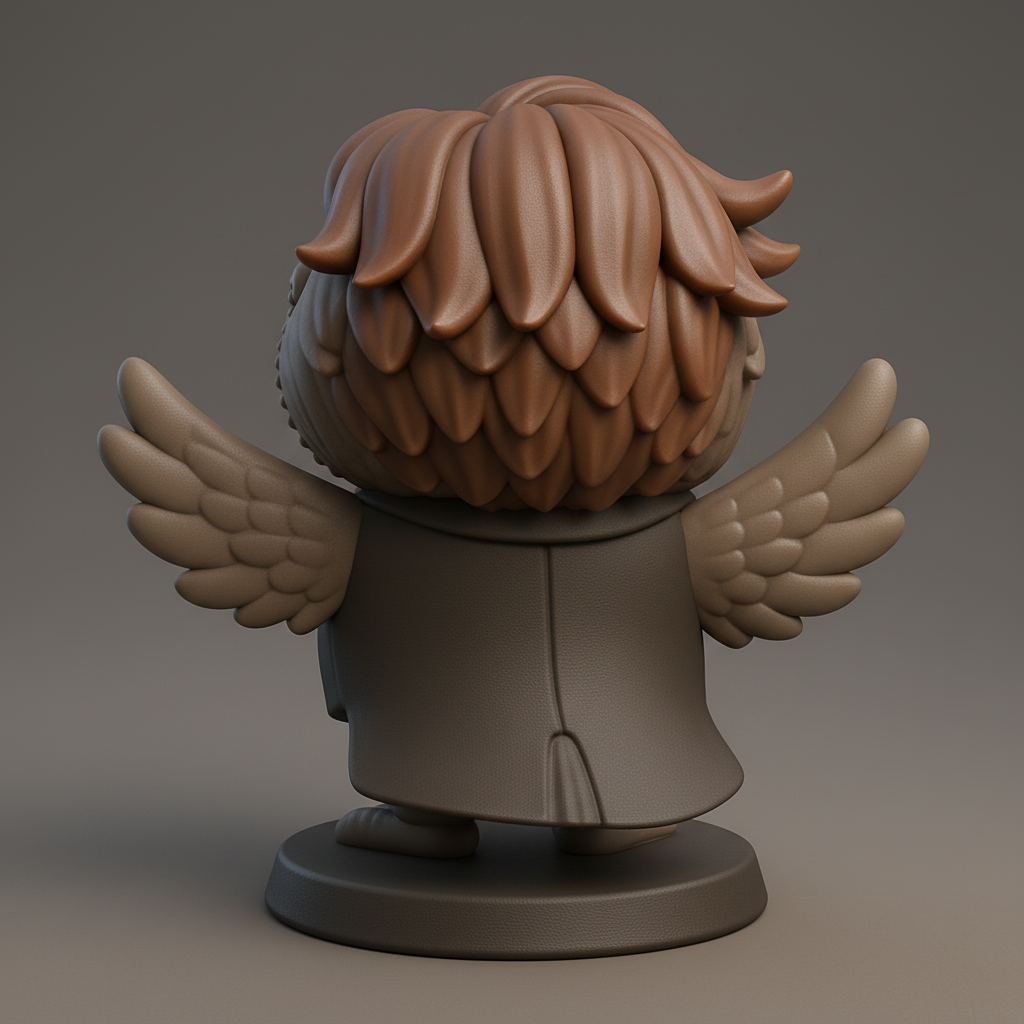 face to 3d model ai-3D portrait printing from photo_Dapper Owl Maestro: Joyful Desk Companion