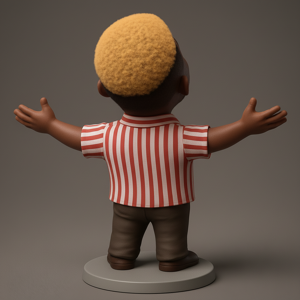 face anatomy 3d model-create 3d face model from photo_Joyful Expressive Man Figurine - Positive Vibes Decor