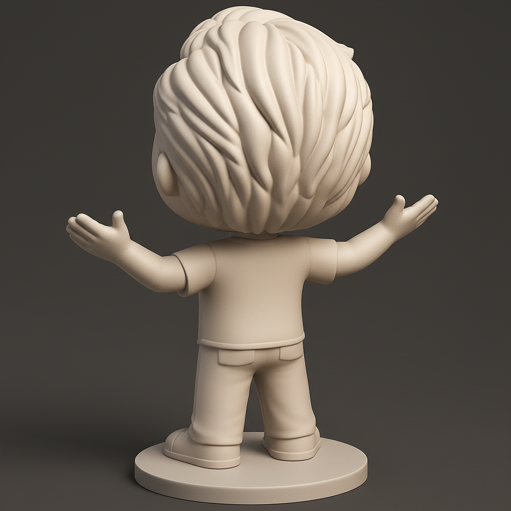 face to 3d model ai-3D portrait printing from photo_Friendly Finecam Mascot Figurine: Print & Welcome!